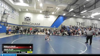 85 lbs Round 2 - Piper Eller, Sanderson Wrestling Academy vs Brielle Childs, Champions Wrestling Club