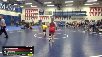 170 lbs Cons. Round 3 - Lyndsay Murray, Williamsburg vs Ashley Lantz, Marion