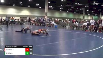 106 lbs Round 3 (16 Team) - Khaii Falcon, The Firemen vs Andres Rojas, Miami SouthRidge