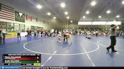 120 lbs Cons. Round 2 - Talia Zollinger, East Idaho Elite vs Elsie Sullivan, Brighton Wrestling Club