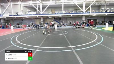 141 lbs Quarterfinal - Michael Jaffe, Harvard vs Matt Kazimir, Columbia