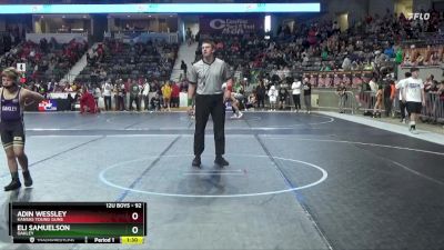 92 lbs Semifinal - Adin Wessley, Kansas Young Guns vs Eli Samuelson, Oakley