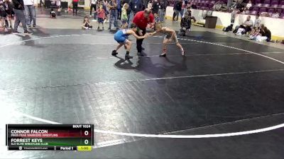 71 lbs Quarterfinal - Connor Falcon, Pikes Peak Warriors Wrestling vs Forrest Keys, SLV Elite Wrestling Club