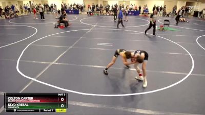 92 lbs Cons. Round 2 - Colton Carter, Blaine Wrestling Association vs Klyd Kresal, Minnesota