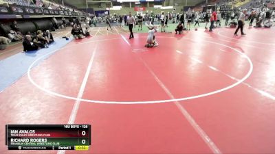 126 lbs Cons. Round 3 - Ian Avalos, Team Idaho Wrestling Club vs Richard Rogers, Franklin Central Wrestling Club