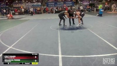 D 2 220 lbs Quarterfinal - Colt Fisher, Sam Houston Hs vs Brandon Pierre, Lakeshore