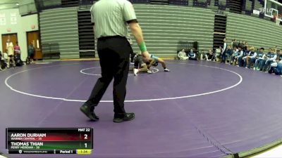 150 lbs Semis & 1st Wrestleback (8 Team) - Aaron Durham, Warren Central vs Thomas Thian, Perry Meridian