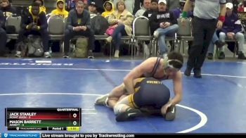 125 lbs Quarterfinals (8 Team) - Mason Barrett, Averett vs Jack Stanley, Mount Union