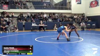 123 lbs Cons. Semi - Nevaeh Chambers, Vanguard vs Alicia Frank, University Of Providence