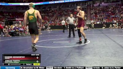 3A-182 lbs Cons. Round 2 - Xander Kenworthy, Ankeny vs Jordan Twitty, Cedar Rapids Kennedy