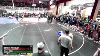 132 lbs Cons. Round 1 - Talin Kerr, Anacortes vs Dominic Prangley, Coeur D`Alene High School