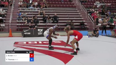 70 kg Semifinal - Jacob Butler, Oklahoma RTC vs Yahya Thomas, Wildcat WC