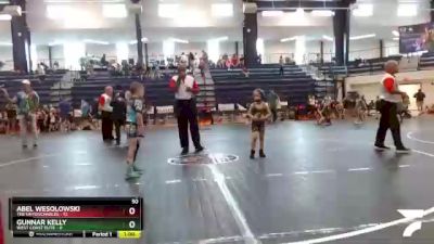 50 lbs Quarterfinals (8 Team) - Abel Wesolowski, The Untouchables vs Gunnar Kelly, West Coast Elite