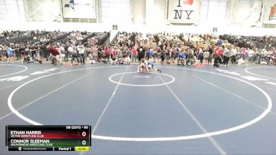 93 lbs Cons. Round 5 - Connor Sleeman, Gouverneur Wrestling Club vs Ethan Harris, Victor Wrestling Club