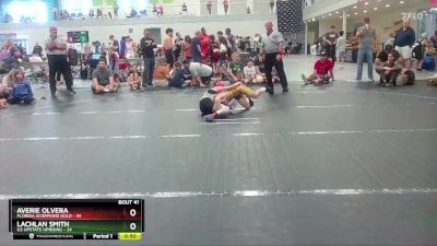 84 lbs Round 9 (10 Team) - Averie Olvera, Florida Scorpions Gold vs Lachlan Smith, U2 Upstate Uprising