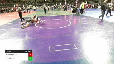 120 lbs Semifinal - Nico Santoli, Pascack HIlls vs Colton Gearl, Elite NJ