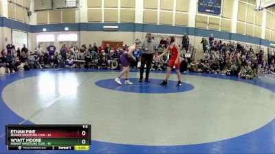 115 lbs Round 4 (10 Team) - Wyatt Moore, Hobart Wrestling Club vs Ethan Pine, Quaker Wrestling Club