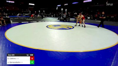 195 lbs Round Of 16 - David Calkins, Liberty (NC) vs Jace Demacabalin, Robert F Kennedy (CS)