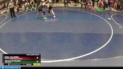 82 lbs 5th Place Match - Beckham Bundy, Shootbox vs Kael Halgren, Iron Co Wrestling Academy