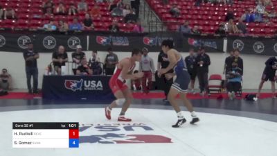 65 kg Cons 32 #1 - Houston Rudisill, Reverence Wrestling Club vs Sergio Gomez, Sunkist Kids Monster Garage