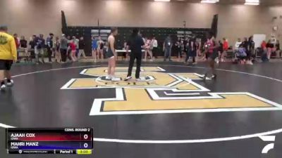 152 lbs Cons. Round 2 - Ajaah Cox, Iowa vs Mahri Manz, Iowa