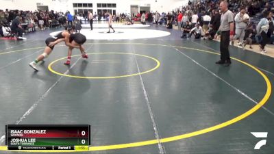 132 lbs Quarterfinal - Joshua Lee, South Torrance vs Isaac Gonzalez, Western