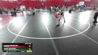 113 lbs Cons. Round 5 - Logan Boehnlein, Wisconsin vs Gavin Wolters, Askren Wrestling Academy