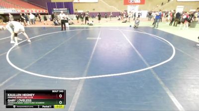 157 lbs Cons. Round 2 - Kaullen Hegney, Mandan Wrestling Club vs Gary Loveless, Thoroughbred Wrestling Academy (TWA)