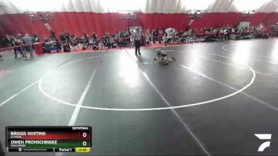 53 lbs Semifinal - Owen Pronschinske, Wisconsin vs Briggs Whiting, Illinois