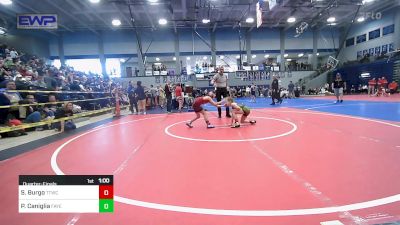 58 lbs Quarterfinal - Savina Burgo, Team Tulsa Wrestling Club vs Pj Caniglia, Fayetteville Wild Hog Wrestling