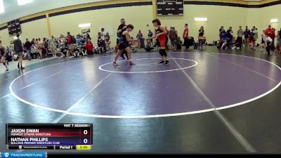 92 lbs Cons. Semi - Jaxon Swan, Midwest Xtreme Wrestling vs Nathan Phillips, Bulldog Premier Wrestling Club