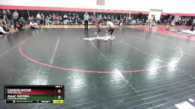 120 lbs Cons. Round 2 - Isaac Mayora, Lombard (MONTINI) vs Cavieon Boose, FREEPORT (HS)