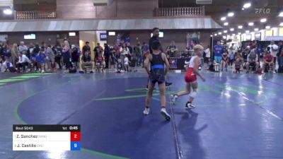 33 kg Quarters - Zeke Sanchez, Sanderson Wrestling Academy vs Jhorel Castillo, California