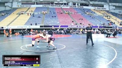 130 lbs Round 1 (16 Team) - Olivia Messerly, Campbellsville University vs Chase Kiel, Missouri Valley College