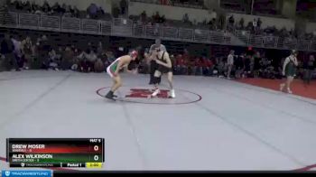 145 lbs Round 6 (8 Team) - Alex Wilkinson, Smith Center vs Drew Moser, Waverly