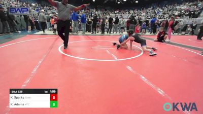 85 lbs Semifinal - Kruse Sparks, Tonkawa Takedown Club vs Klay Adams, Miami Takedown Club