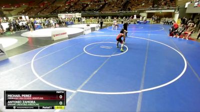 165 lbs Cons. Round 6 - Michael Perez, Firebaugh High School Wrestling vs Antonio Zamora, Ground Creatures Wrestling