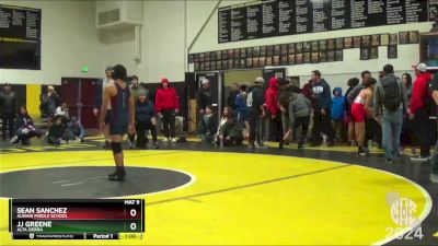 95 lbs Cons. Round 4 - Jj Greene, Alta Sierra vs Sean Sanchez, Albiani Middle School