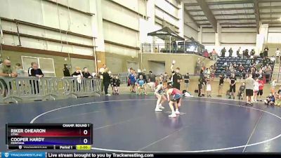 120 lbs Champ. Round 1 - Riker Ohearon, Utah vs Cooper Hardy, Montana