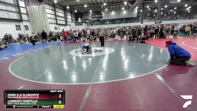 73 lbs Quarterfinal - Lorenzo Martillo, Great Neck Wrestling Club vs John (lj) Slokovitz, Williamsburg Wrestling Club