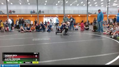 85 lbs Round 1 (3 Team) - Austin Crocker, Gaston Grizzlies vs Thomas Rich, The House