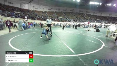 49 lbs Consi Of 8 #2 - Everett Luxton, Bartlesville Wrestling Club vs Cooper Reyes, Newcastle Youth Wrestling