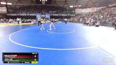 Girls 3A/4A 115 Semifinal - Zeta Lee, Lincoln (Tacoma) (Girls) vs Malia Ottow, Snohomish (Girls)