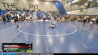 96 lbs Cons. Round 3 - Jordan Sandoval, Sanderson Wrestling Academy vs Griffin Spackman, Timpanogos Wrestling