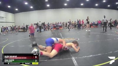 120 lbs Semifinal - Max Davis, Beastworks vs Alex Soukup, North Carolina Wrestling Factory