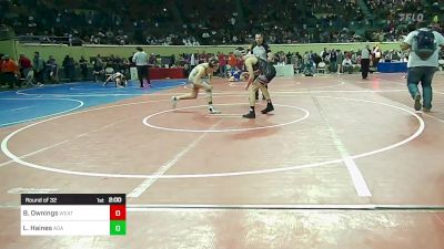 133 lbs Round Of 32 - Baylor Ownings, Weatherford vs Lane Haines, Ada