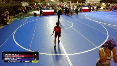 87-90 lbs Round 1 - Zariah Padilla, Daniel Cormier Wrestling Club vs Gabriella Lemus, Red Wave Wrestling