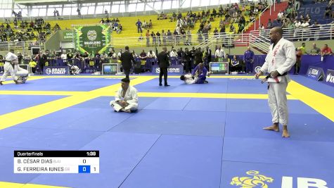 BRUNO CÉSAR DIAS vs GUILHERME FERREIRA IUNES 2024 Brasileiro Jiu-Jitsu IBJJF