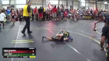 44 lbs Round 1 (6 Team) - Liam Pao, Untouchables Purple vs Beau Russell, Funky Fire