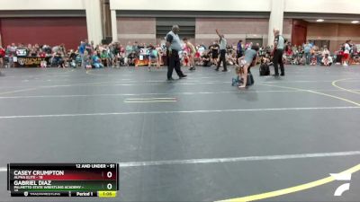 91 lbs Round 4 - Casey Crumpton, ALPHA ELITE vs Gabriel Diaz, Palmetto State Wrestling Academy